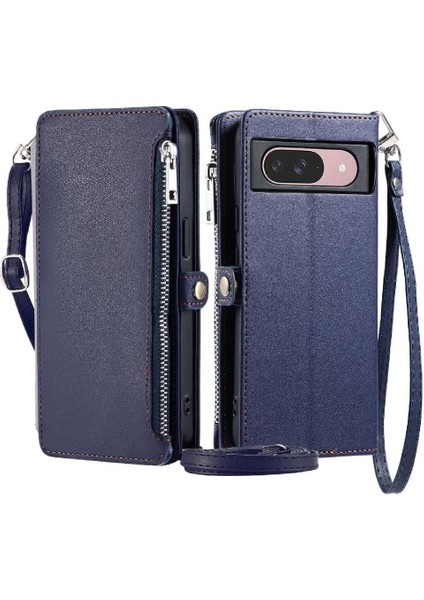 Google Piksel 7 Pro Durumda Cüzdan Rfıd Engelleme Uzun 9 Için Crossbody Durumda (Yurt Dışından)