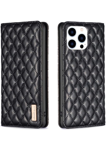 IPhone 15 Pro Manyetik Kapatma Tam Koruma Kartı Yuvaları Için Flip Case (Yurt Dışından)