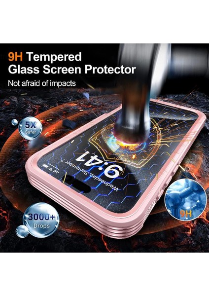 IPhone 16 Pro 360 Için Manyetik Kılıf Her Şey Dahil Askeri Damla ve Çarpışma (Yurt Dışından) fırsatları