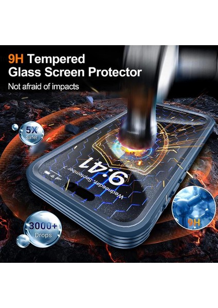 IPhone 16 Pro 360 Için Manyetik Kılıf Her Şey Dahil Askeri Damla ve Çarpışma (Yurt Dışından) fırsatları