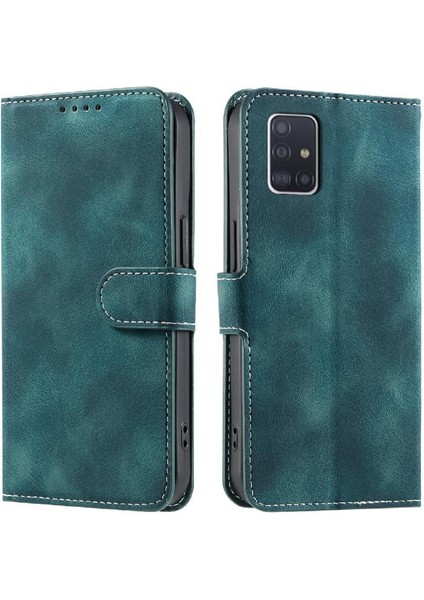 Samsung Galaxy A71 4g Manyetik Pu Deri Bilek Kayışı Cüzdan Için Flip Case (Yurt Dışından)
