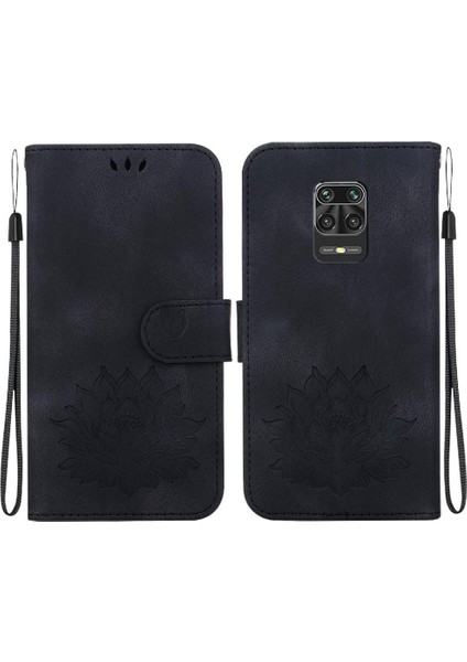 Xiaomi Redmi Not 9 Için Flip Case Pro Max Cüzdan Kabartma Lotus Çiçek (Yurt Dışından)