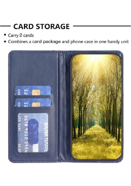 IPhone Xs Max Cüzdan Darbeye Dayanıklı Manyetik Kapatma Kart Yuvaları Için Flip Case (Yurt Dışından)