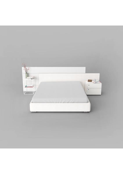 Premium Beyaz 120X200 Tek Kişilik Lastikli Penye Çarşaf