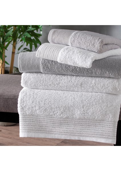 Zen Pure Cotton Pamuk Aile Set Açık Gri Beyaz fiyatları
