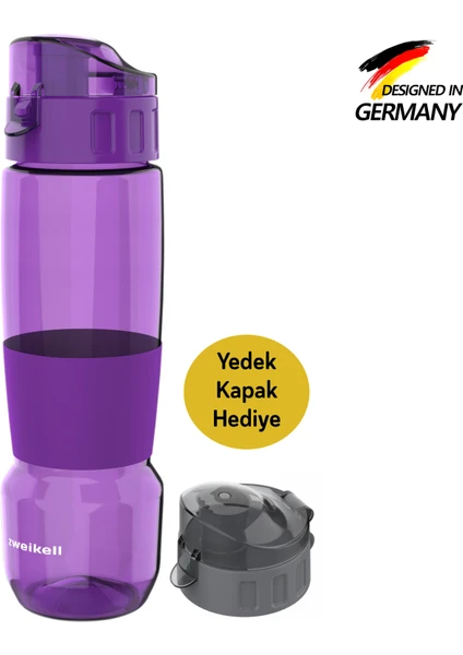 Pivot Switch Lavander Bpa Içermez 650 ml Tritan Kırılmaz Suluk - Su Matarası - Yedek Kapak Hediyeli