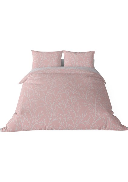 Queen Size Saten Nevresim Seti Pembe