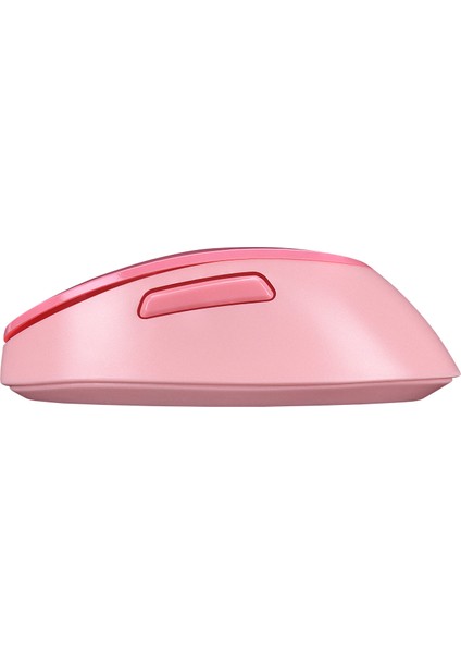 ROUND KM-6282 Renkli Tuşlu Pembe Kablosuz Q Multimedia Klavye + Mouse Set