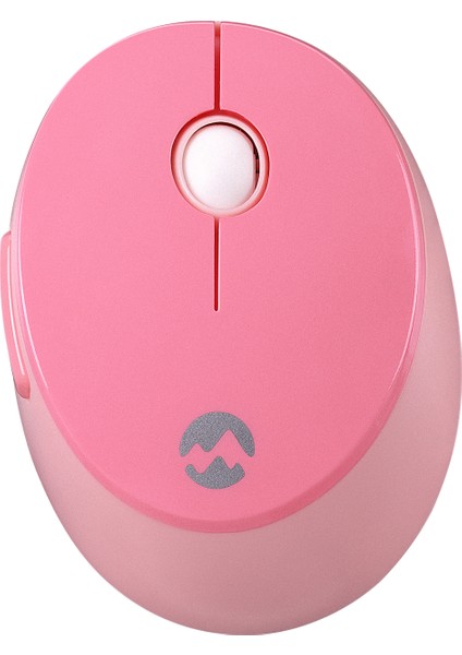 ROUND KM-6282 Renkli Tuşlu Pembe Kablosuz Q Multimedia Klavye + Mouse Set