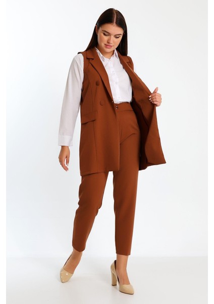 Kolsuz 3'lü Blazer Takım