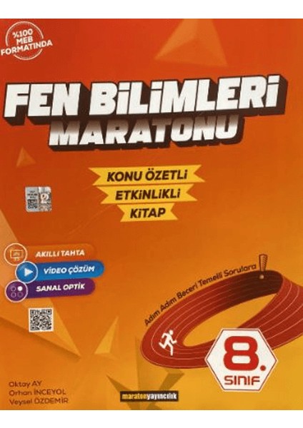 Maraton Yayıncılık 8. Sınıf Fen Bilimleri Maratonu Konu Özetli Etkinlikli Kitap - Oktay Ay