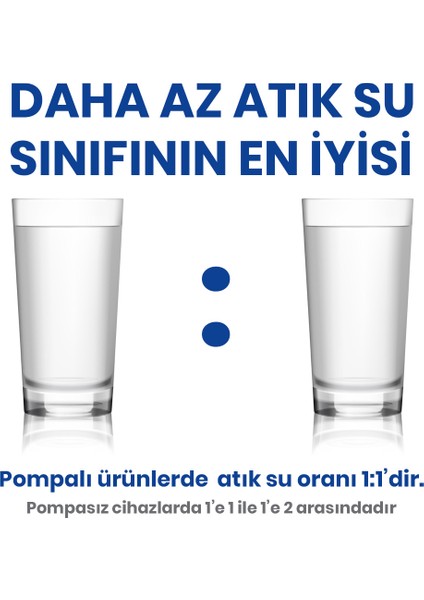 HİDROTEK EA WATER Çinko & Bakır Mineralli POMPALI Canlı Su Üreten Su Arıtma Cihazı (Zinc & Copper)