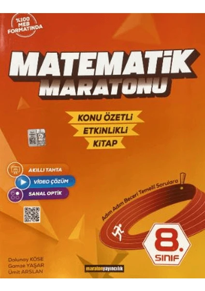 Maraton Yayıncılık 8. Sınıf Matematik Maratonu Konu Özetli Etkinlikli Kitap - Dolunay Köse