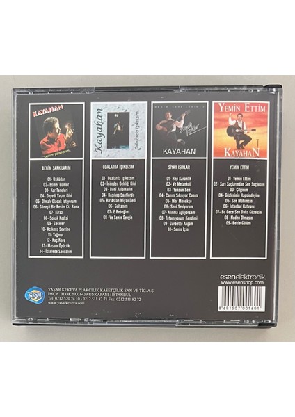 Kayahan 4 CD 41 Hit Şarkılık Set Halinde 4 CD (Orjnal Dönem Baskı Cd) fırsatları