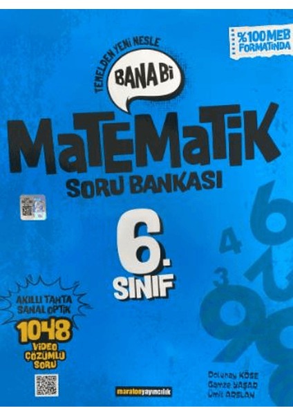 Maraton Yayıncılık 6. Sınıf Bana Bi Matematik Soru Bankası - Dolunay Köse