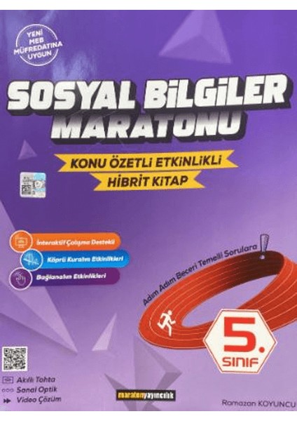 Maraton Yayıncılık 5. Sınıf Sosyal Bilgiler Maratonu Konu Özetli Etkinlikli Kitap - Ramazan Koyuncu