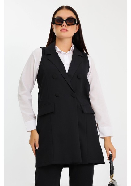 Kolsuz 3'lü Blazer Takım
