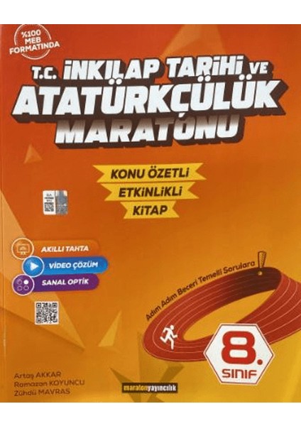 Maraton Yayıncılık 8. Sınıf T.C. İnkılap Tarihi ve Atatürkçülük Maratonu Konu Özetli Etkinlikli Kitap - Artaş Akkar