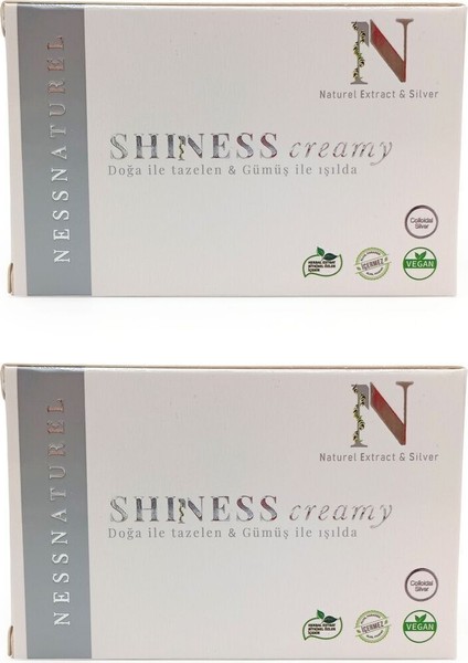 Naturel Extract & Silver Shiness Colloidal Gümüş Sabunu 100 gr 2'li Paket