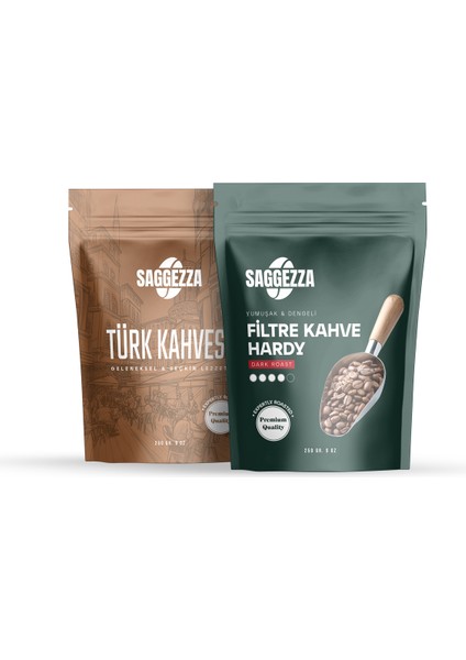 Filtre Kahve Hardy 250 gr + Türk Kahvesi 250 gr Tanışma Paketi