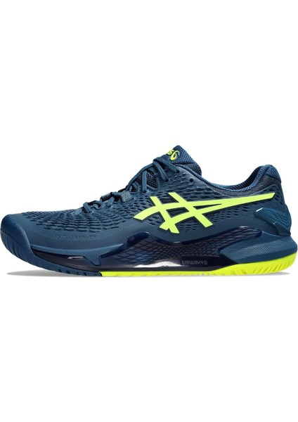 Gel-Resolution 9 Lacivert/yeşil Erkek Tenis Ayakkabısı