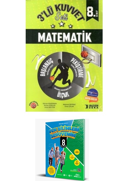 2025 8. Sınıf Matematik 3'lü Kuvvet Seti + 8. Sınıf Fen Bilimleri Serüvenim