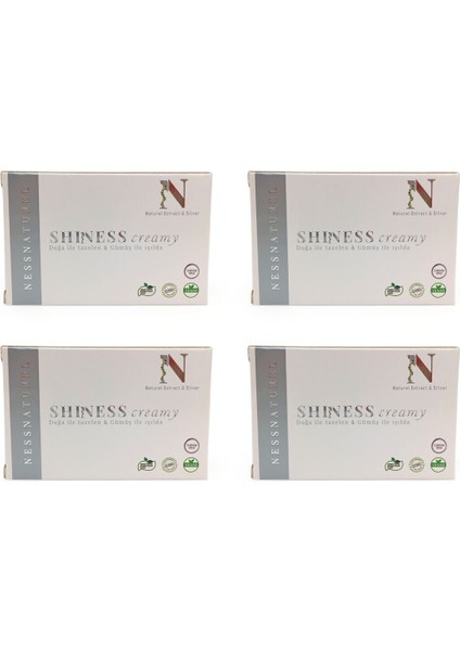 Naturel Extract & Silver Shiness Colloidal Gümüş Sabunu 100 gr 4'lü Paket