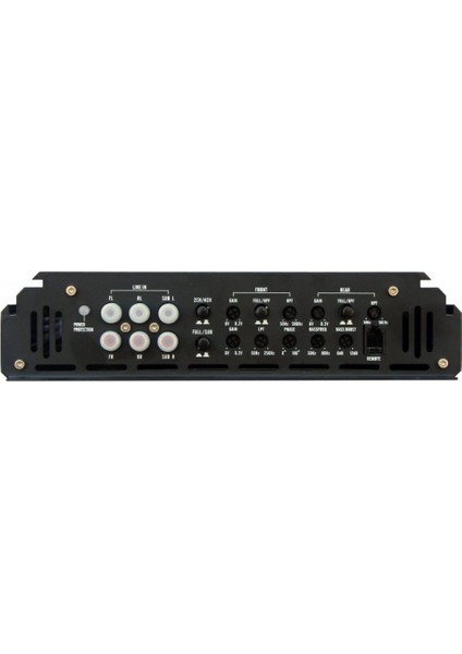 Force 5 | Qline 5 Kanal Hibrit Amplifikatör 4X100W+450W Rms (Bass Kontrol)