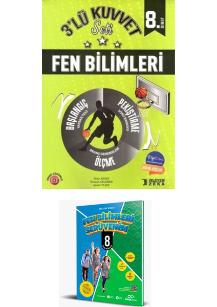 2025 8. Sınıf Fen Bilimleri 3'lü Kuvvet Seti + 8. Sınıf Fen Bilimleri Serüvenim