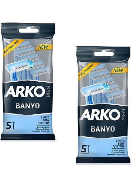 Men Banyo Tıraş Bıçağı 5'li 2 Adet