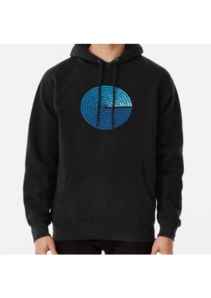 Almighty Ocean Baskılı Kapşonlu Sweatshirt