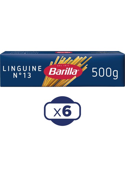 Linguine Yassı Spagetti 500 G x 6 Adet