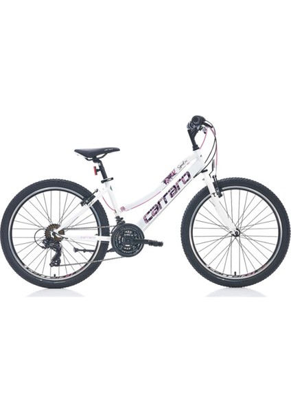 24J Carraro Speed 242 Dağ Bisikleti - Beyaz Pembe Mor - 36 (Alüminyum)