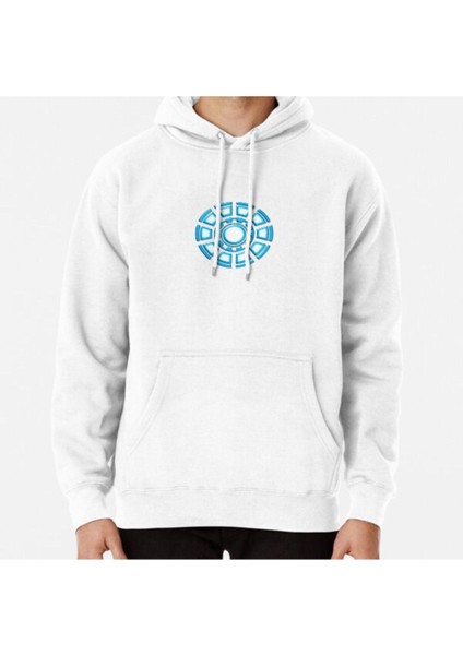 Arc Reactor, Comic, Hero, Superheroes, Baskılı Kapşonlu Sweatshirt