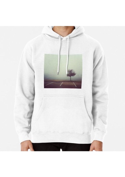 Misty Tree Baskılı Kapşonlu Sweatshirt