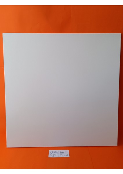 130X130 cm Tuval Profesyonel 1.kalite %100 Pamuk 380GR/M2 Ressam Dokulu Astarlı Gergin Arkadan Zımbalı