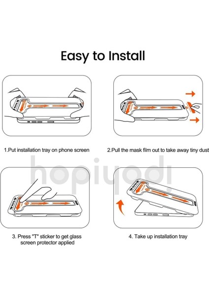 Apple İphone 16 Pro Max Hayalet Cam Ekran Koruyucu Kolay Takılabilen 5d Magic Gizli