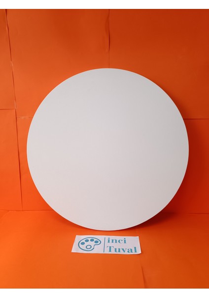 70 cm Daire Yuvarlak Tuval Profesyonel 1.kalite Pamuk 380GR/M2 Dokulu Astarlı Gergin Arkadan Zımbalı