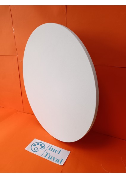70 cm Daire Yuvarlak Tuval Profesyonel 1.kalite Pamuk 380GR/M2 Dokulu Astarlı Gergin Arkadan Zımbalı