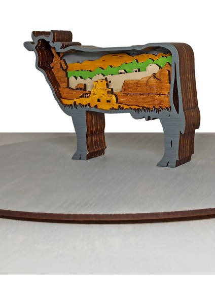 Ahşap Mdf Çok Katmanlı Inek Dekoratif Obje fiyatları