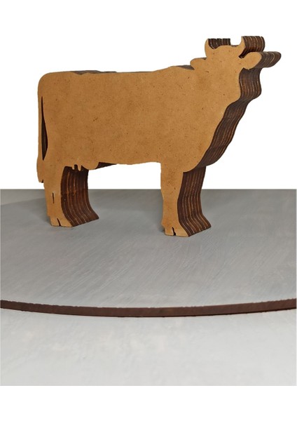 Ahşap Mdf Çok Katmanlı Inek Dekoratif Obje fırsatları
