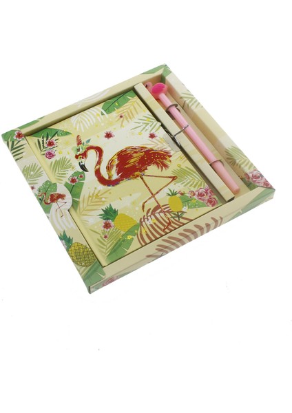 13 x 18 cm Flamingo Anı Defteri ve Kalem Seti indirimleri