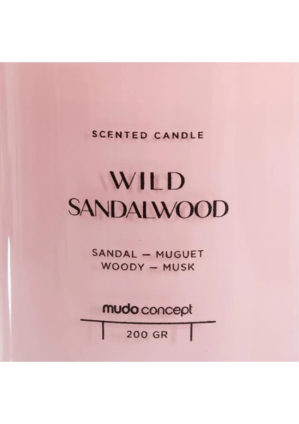 Mudo Home Wıld Sandalwood Mum 200GR