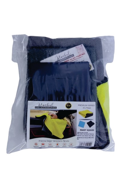 Araba Kurulama Havlu Mikrofiber Bez 3lü Set Premium Kalite