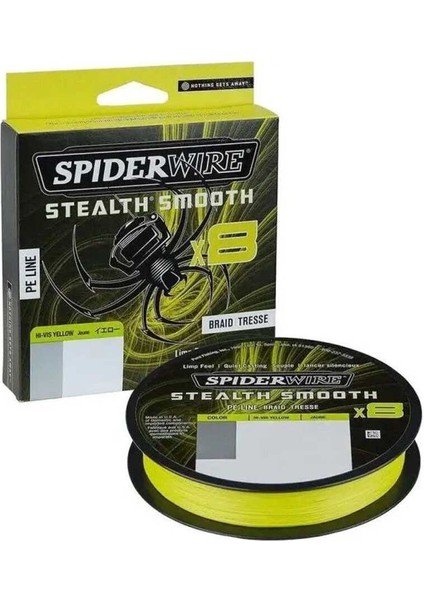 Stealth Smooth X8 Pe Braid 300M Hi-Vis Yellow Örgü Ip 0.11MM