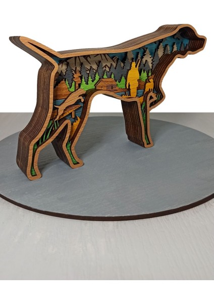 Ahşap Mdf Çok Katmanlı Av Köpeği Dekoratif Obje modelleri