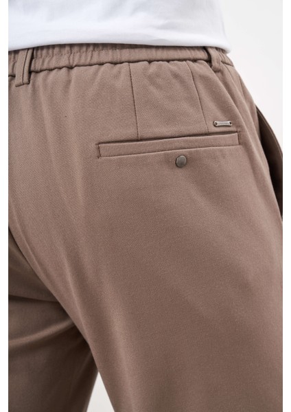 Erkek Kahve Poliviskon Trend Ipli Jogger Slim Fit Spor Pantolon indirimleri