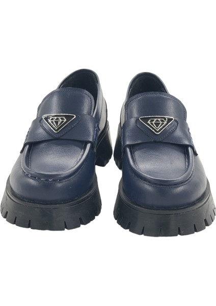 26252104 Günlük Loafer Lacivert Tokalı