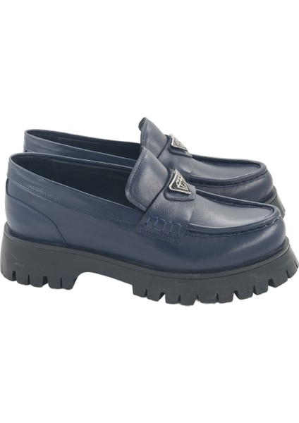 26252104 Günlük Loafer Lacivert Tokalı