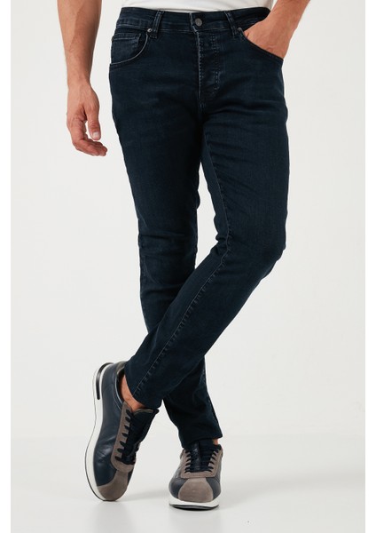 Pamuklu Normal Bel Slim Fit Dar Paça Jeans Erkek Kot Pantolon 1120S03NAPOLI